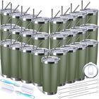 Vaso T&eacute;rmico Sieral 25 Unidades 568 ml Verde Militar De Acero Inoxidable