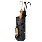 Soporte Para Paraguas Songmics De Metal Con Bandeja De Agua Y 4 Ganchos, Color Negro