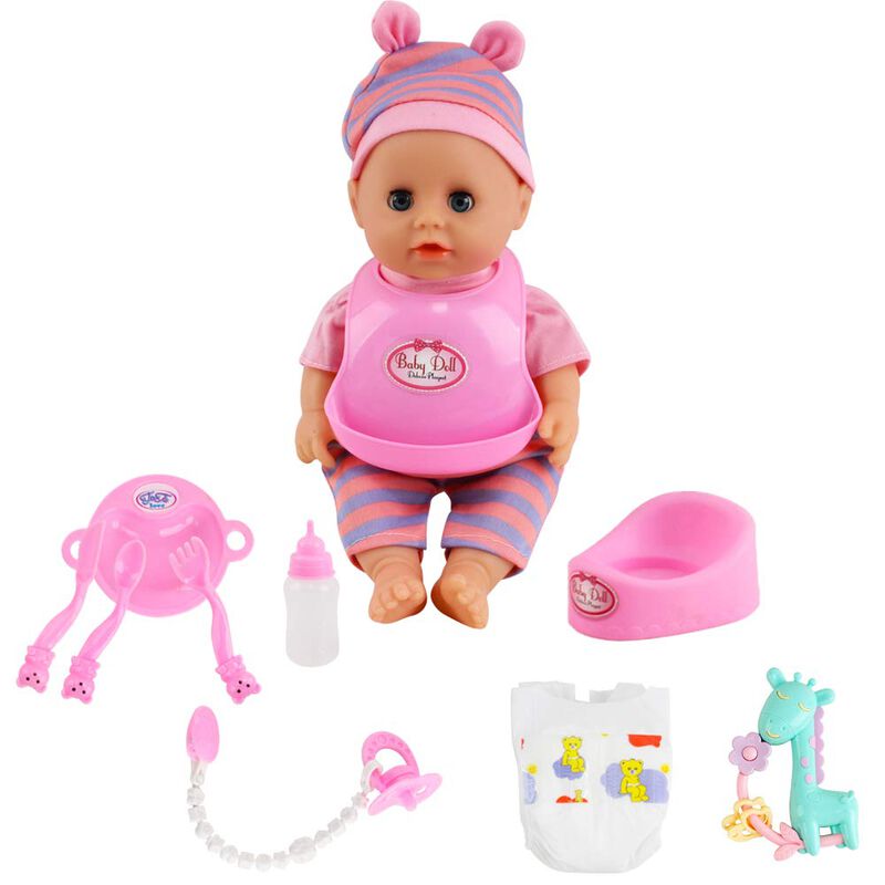 Set De Mu&ntilde;ecas Deao Con Cama Para Cuna, Trona Y... image number null