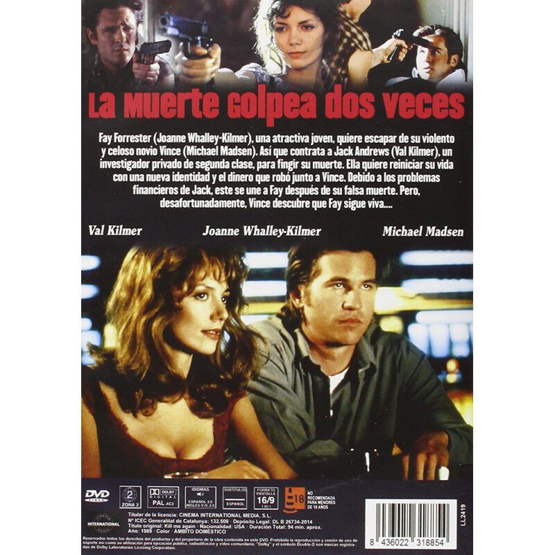 La Muerte Golpea Dos Veces [dvd] (1989) M&aacute;tame ... image number null