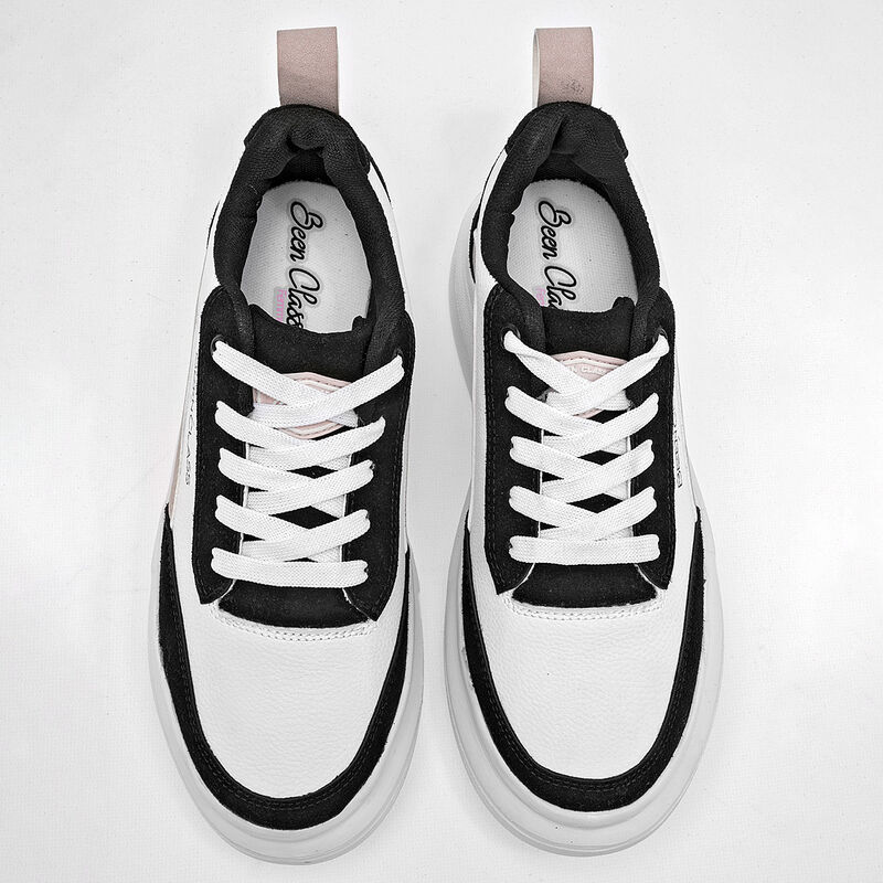 Been Class Tenis urbano para mujer blanco negro... image number null