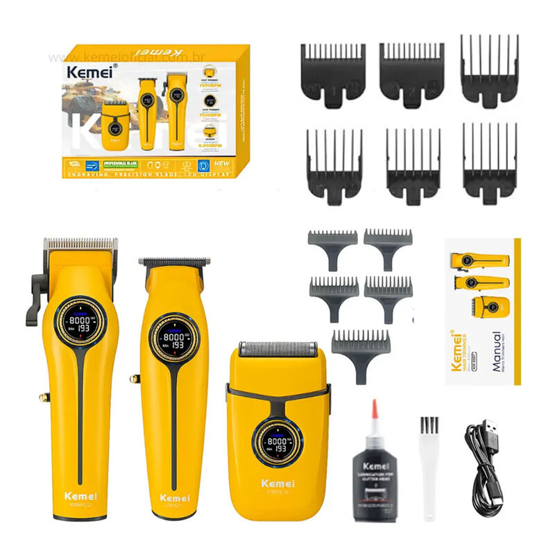 Kit Inal&aacute;mbrico Kemei KM-8566 Clipper Trimmer Y... image number null