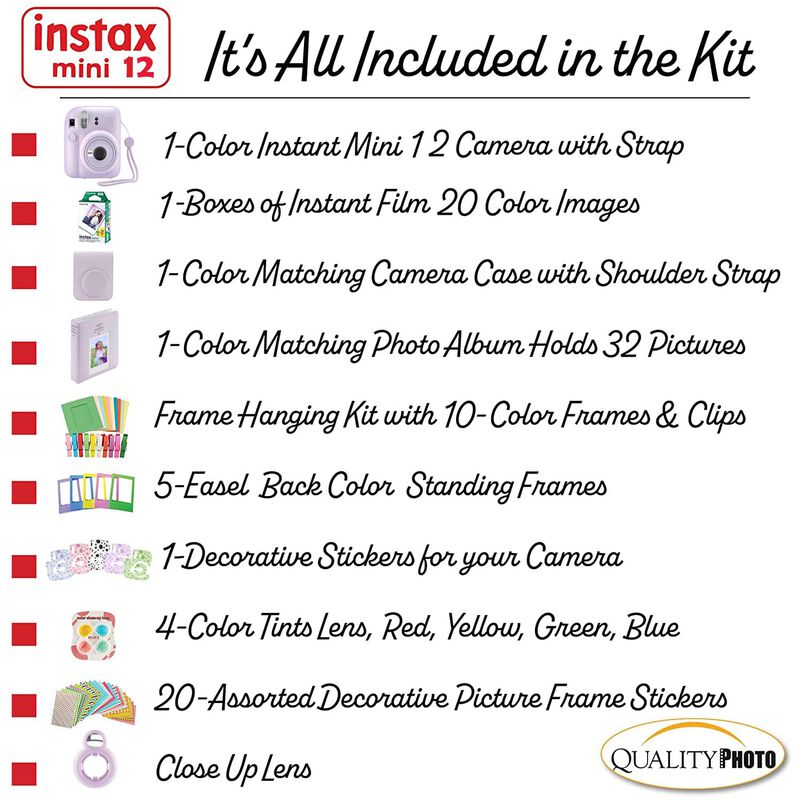 C&aacute;mara Fujifilm Instax Mini 12 Con Funda, 20 Pe... image number null