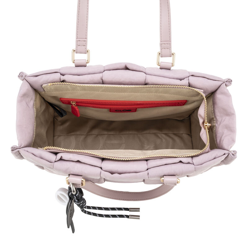 Bolsa Tote Mediana Con Charm Decorativo Color R... image number null