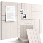 Tablero De Anuncios Fluxynara 91 cm &times; 61 cm Color Avena &ndash; Pack De 6