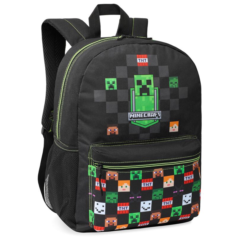 Mochila Escolar Minecraft Kids Con Bolsillo Fro... image number null
