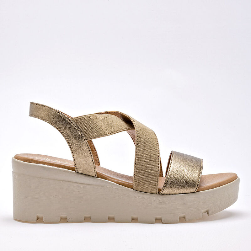 Gilardi Sandalia Para Mujer Dorado Cod 132258-e image number null