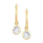 Arracadas De Oro Amarillo 14k Con Zirconias Prar-160-a