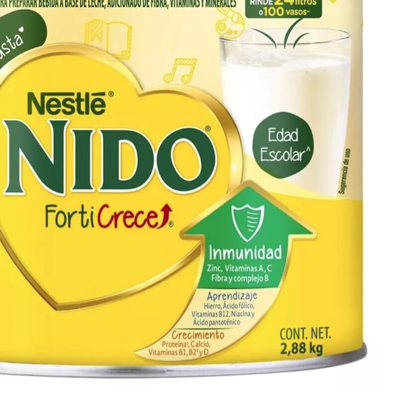 F&oacute;rmula Infantil Nido Edad Escolar, 2.88kg 1pz image number null