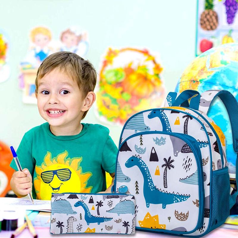 Mochila Agsdon 32 cm Dinosaurio Para Ni&ntilde;os En E... image number null