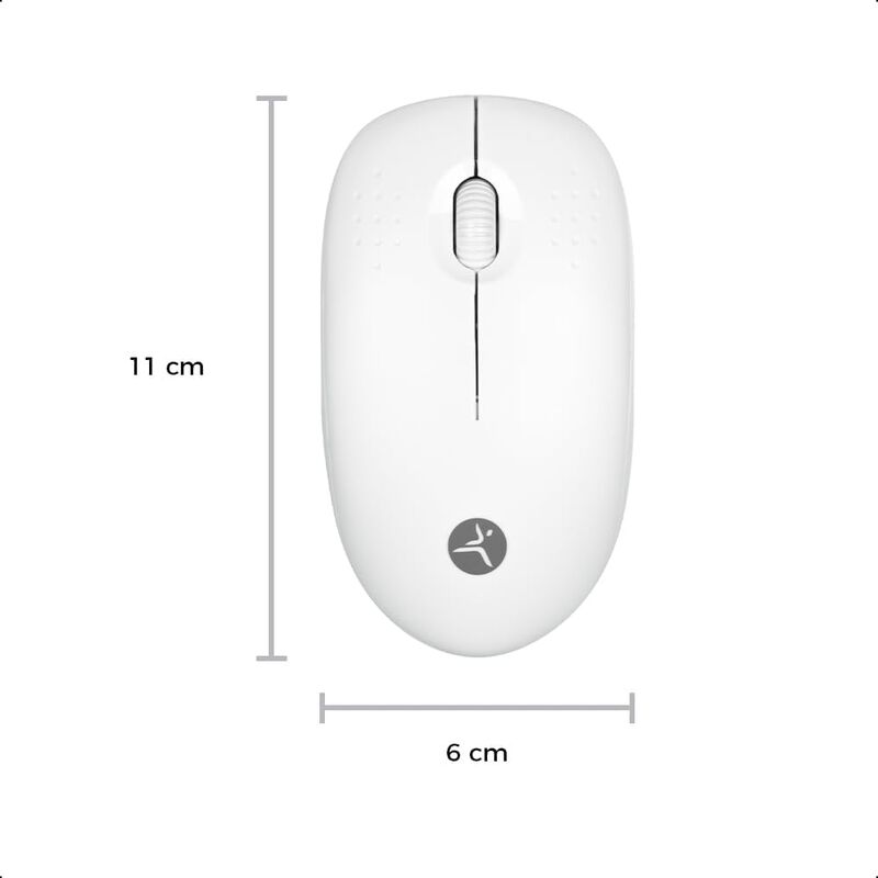 TechZone Pop Kit White Teclado y Mouse Inalámbr... image number null