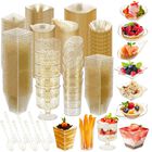 Platos para Aperitivos Tessco For You 1600 Uds. con Brillo Dorado