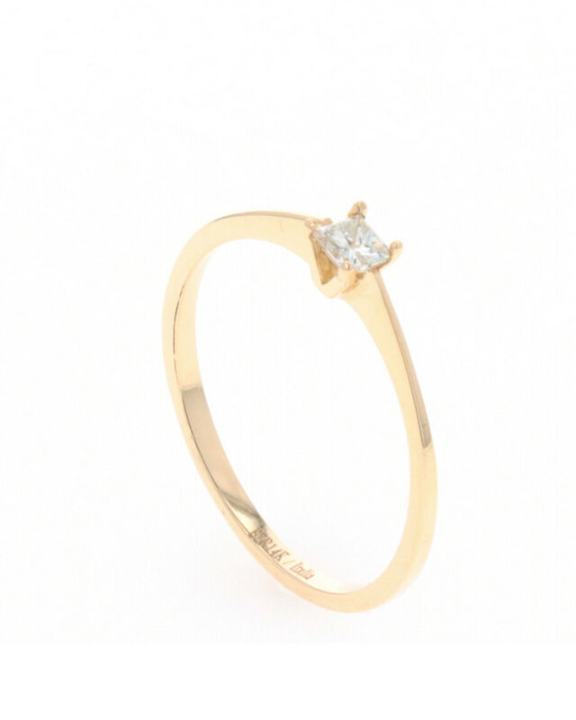 Solitario De Oro Amarillo 14k Con 15pts De Diam... image number null