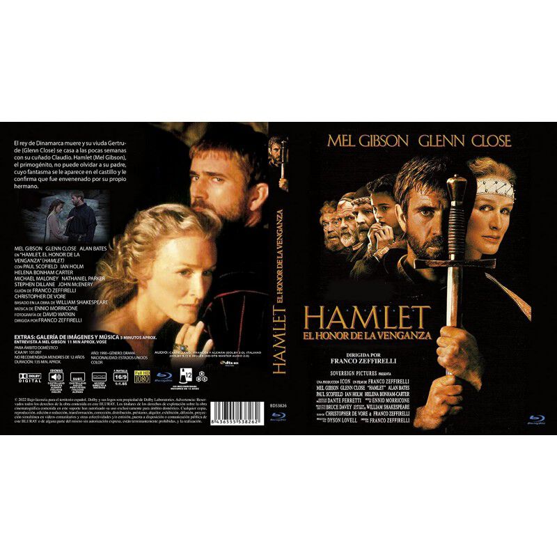Hamlet, El Honor De La Venganza [blu-ray] (1990... image number null