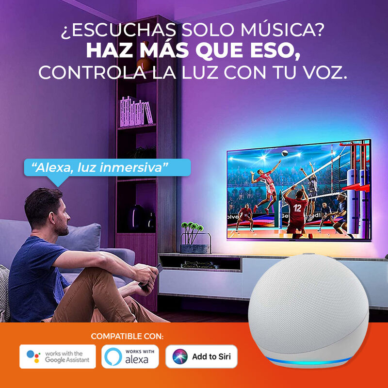 Kit Tira LED para TV Inmersión Inteligente Wi-F... image number null