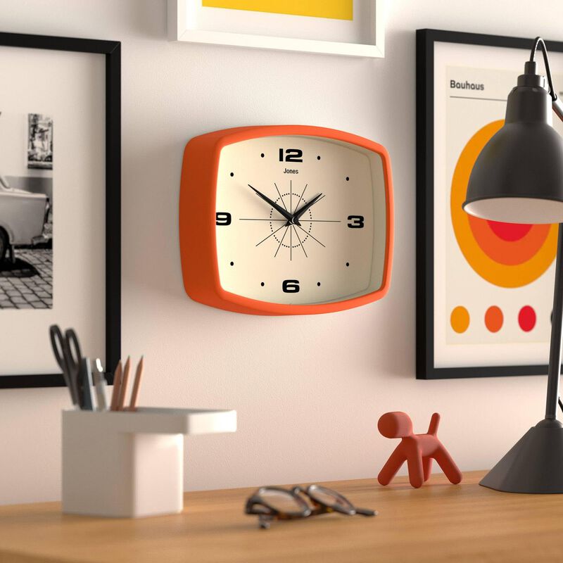 Reloj De Pared Jones Clocks&reg; Movie Retro 25,5 X... image number null