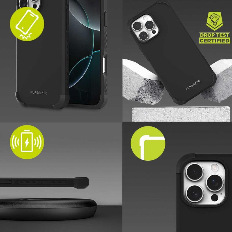 Funda PUREGEAR Dualtek para iPhone 16 PRO Negra image number null