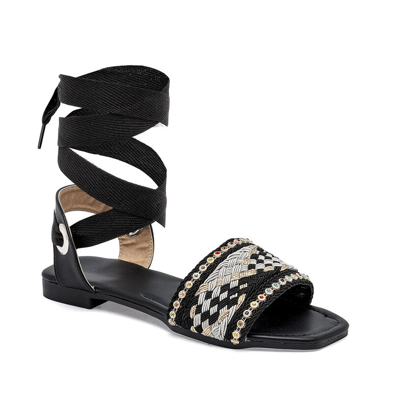 Calzado pasion Sandalia para mujer negro multic... image number null