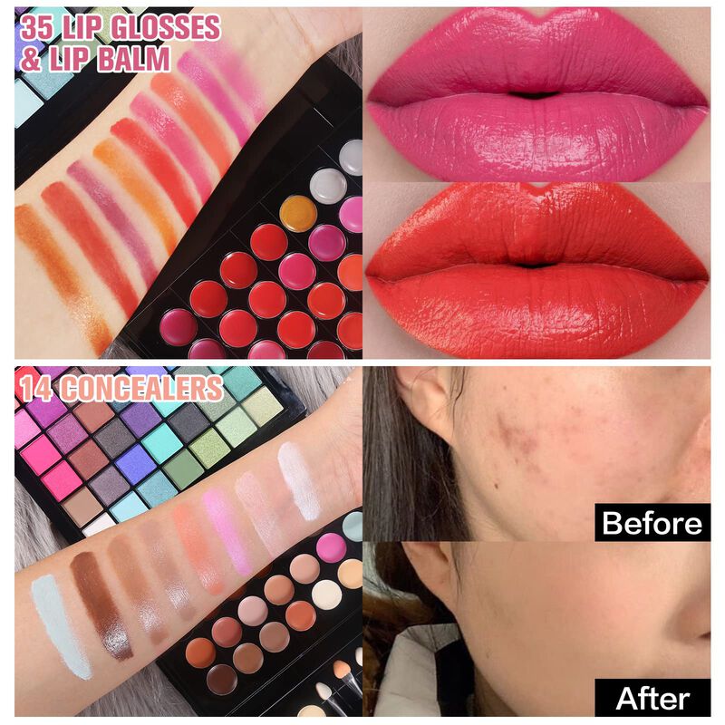 Kit De Maquillaje Morneca 177 Colores Con Espej... image number null