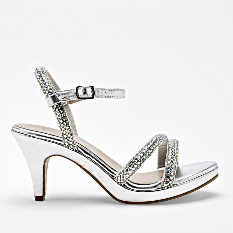 Stella Zapatillas de fiesta para mujer plata image number null