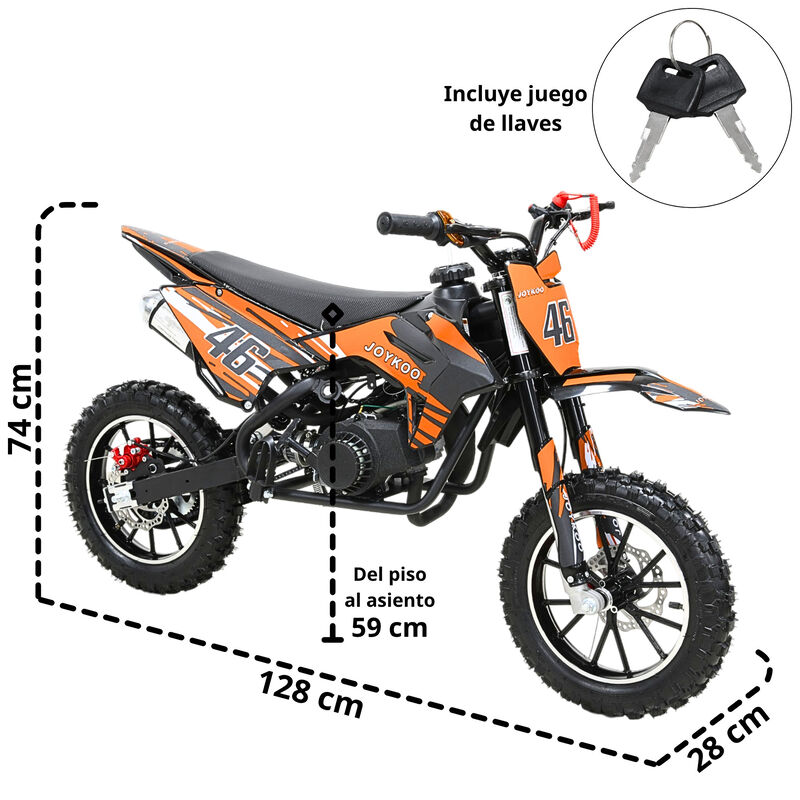 Mini Moto Cross A Gasolina 49cc 2 Tiempos Para ... image number null