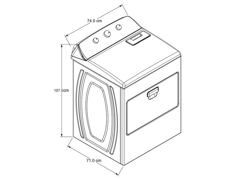 Secadora Whirlpool Carga Superior El&eacute;ctrica Bla... image number null