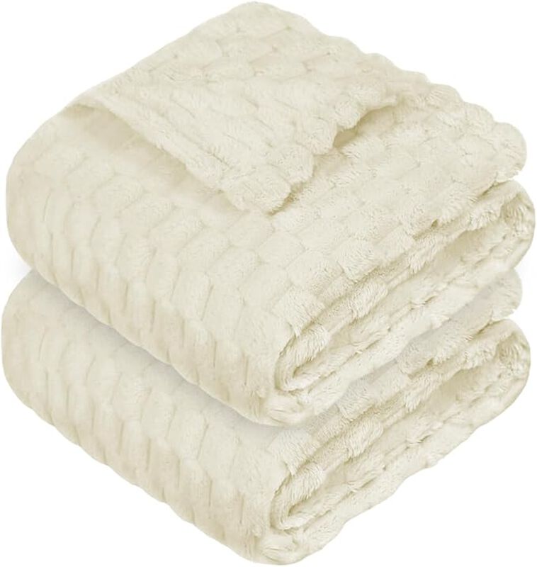 2 Cobijas para Bebe Color Hueso Bluelander image number null