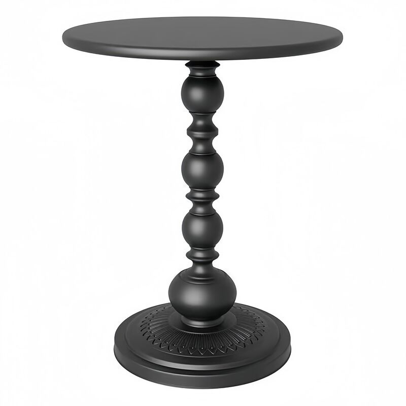 Mesa Auxiliar Funecy Metal Vintage Negro Mate 3... image number null