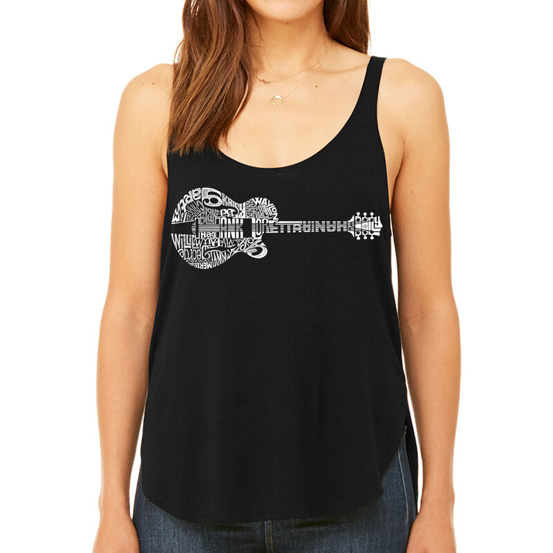 Tank Top Holgado Word Art Para Mujer - Guitarra... image number null