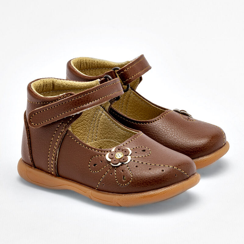 Chaparrin Zapatitos para beb&eacute; ni&ntilde;a caf&eacute; image number null