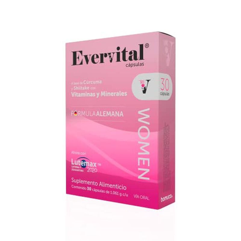 Evervital Women Suplemento alimenticio 30 c&aacute;psu... image number null