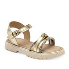 Celex sandalia para ni&ntilde;a dorado cod 140312-D