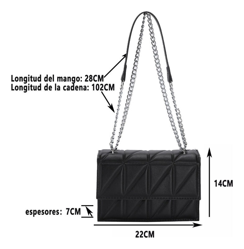 Bolso Casual de Cuero Sint&eacute;tico Ajustable image number null