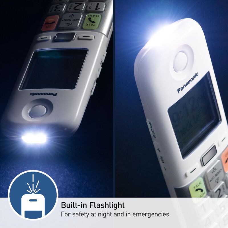 Tel&eacute;fono Inal&aacute;mbrico Panasonic Kx-tgu433w Con P... image number null