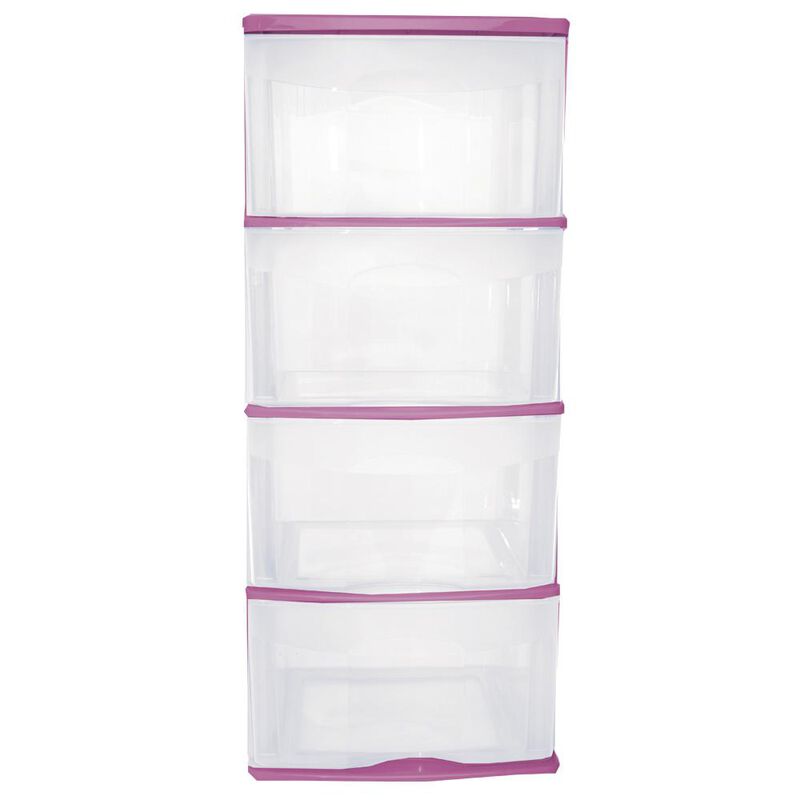 Caja Pl&aacute;stico Organizador 4 Cajones Altos Y Amp... image number null