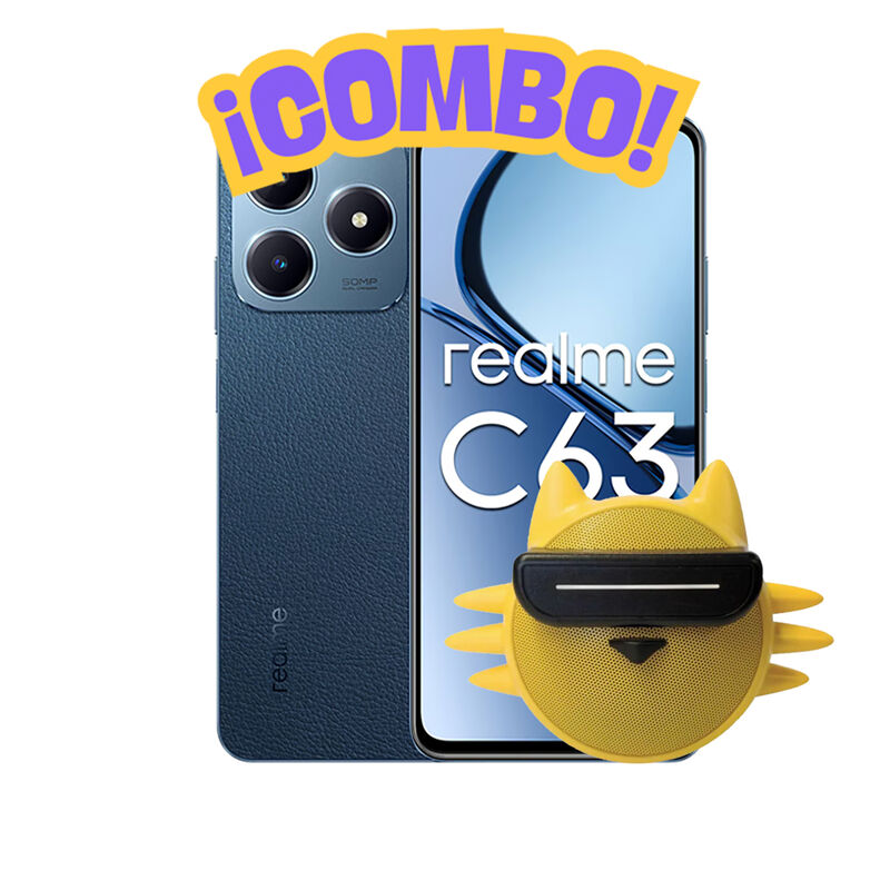 Combo Realme C63 8+256Gb Azul + Bocina Meow Chi... image number null