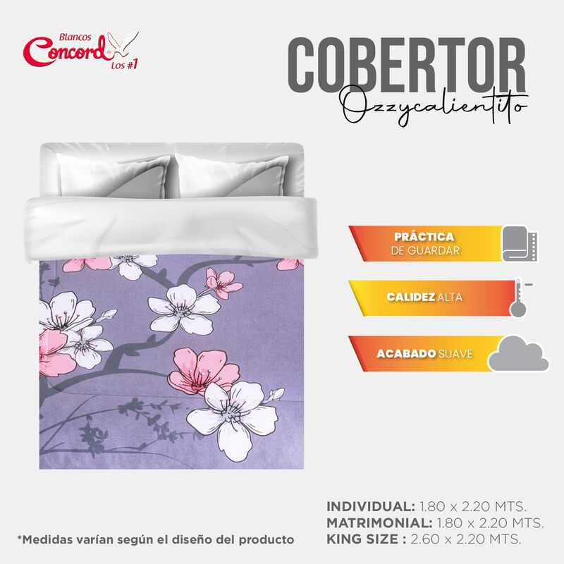 COBERTOR PACHICALIENTITO SAORI KS/XL-QS image number null