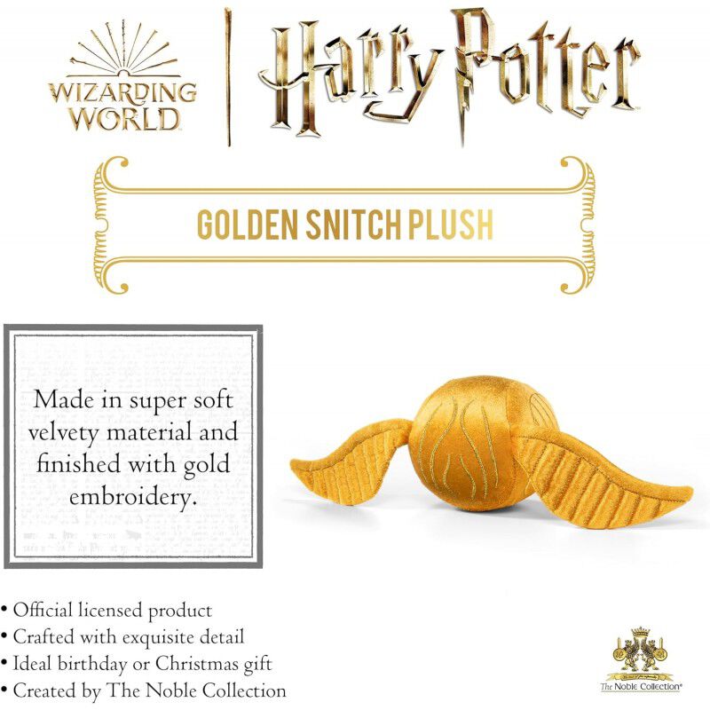 Peluche Snitch Dorada Harry Potter 10 cms image number null