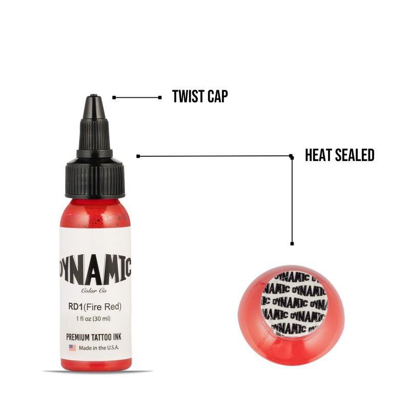 Tinta De Tatuaje Dynamic Color Co- Fire Red, Bo... image number null