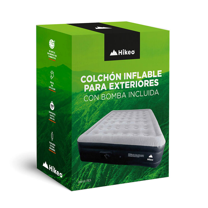 Colchón Inflable Matrimonial Doble Altura con B... image number null