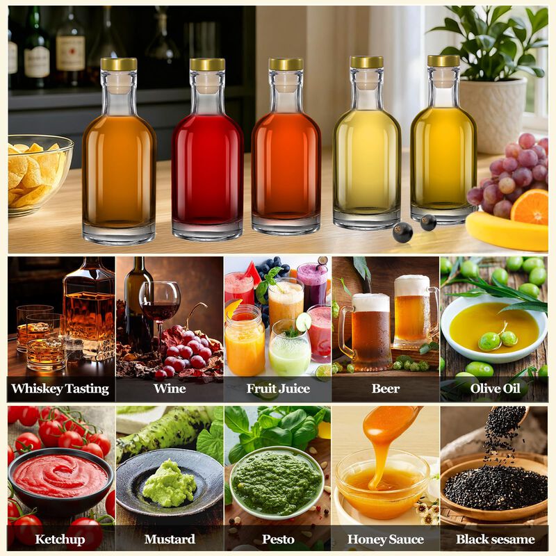 Botellas De Vidrio Tbwind 200ml, Pack De 12 con... image number null