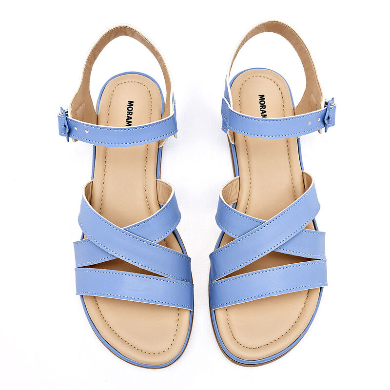 Moramora sandalia piso para mujer azul cod 1406... image number null