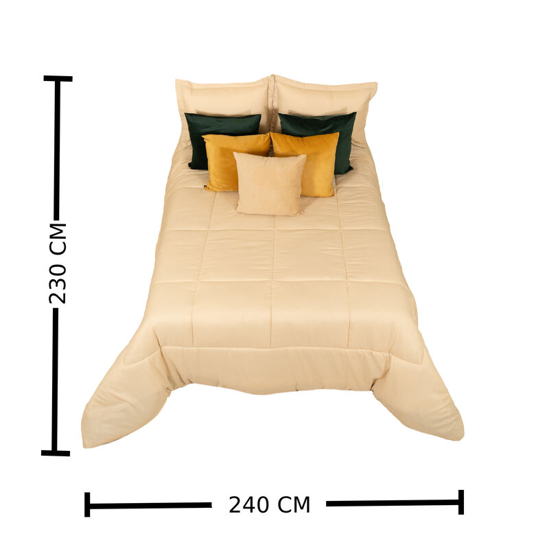 Edredon Duvet Santorini Matrimonial Beige/Cafe image number null