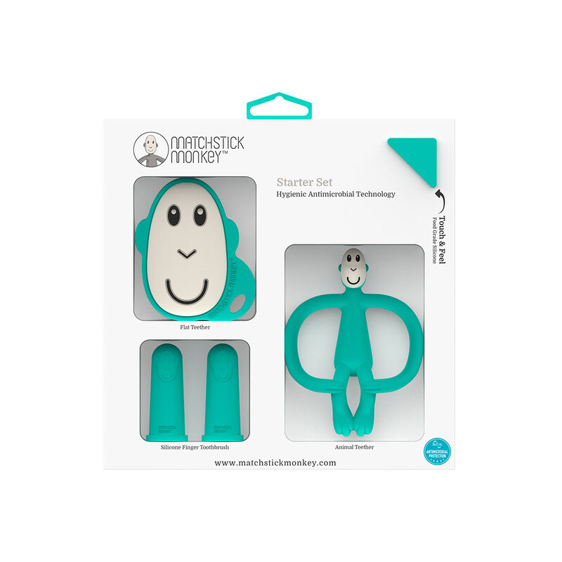 Set Inicial Mordederas Mono Verde image number null