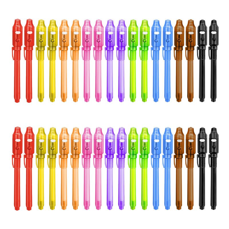 Bol&iacute;grafos De Tinta Invisible Gukazh Con Luz Uv... image number null