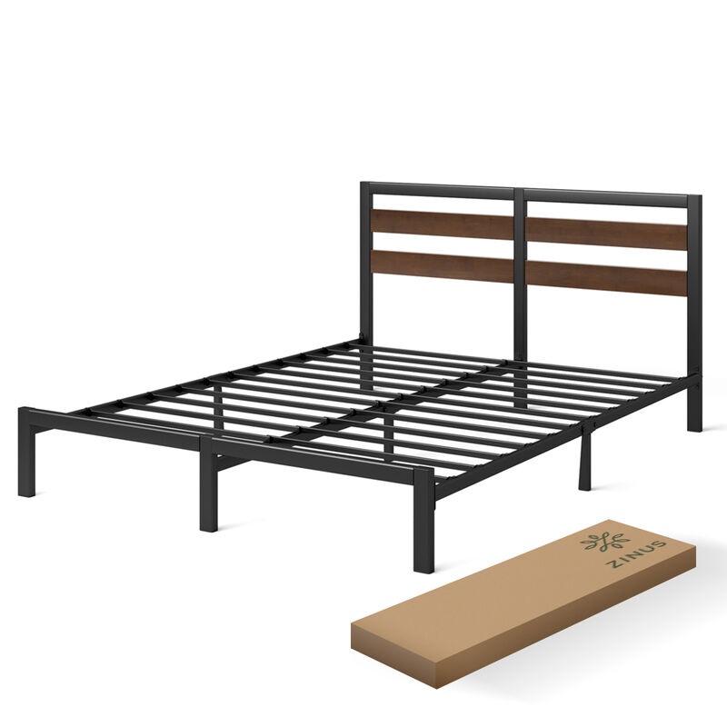 Zinus Shen | Base De Cama Con Cabecera Met&aacute;lica... image number null