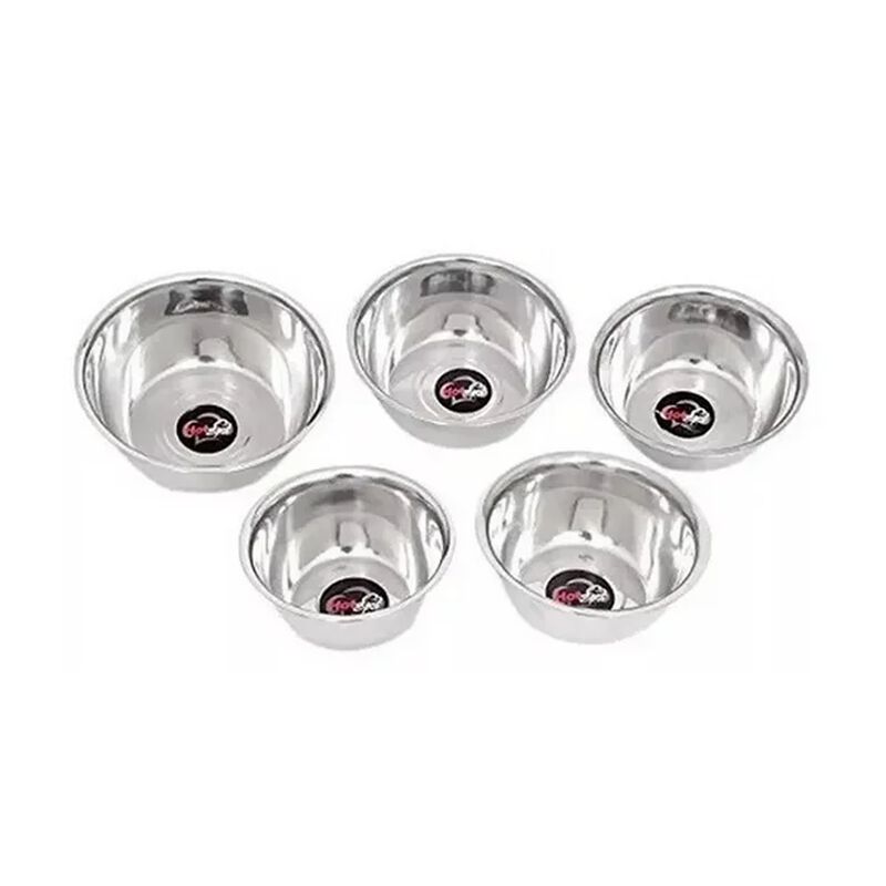 Hot Spot Set 5 Ensaladeras Bowl Acero Inox 22, ... image number null