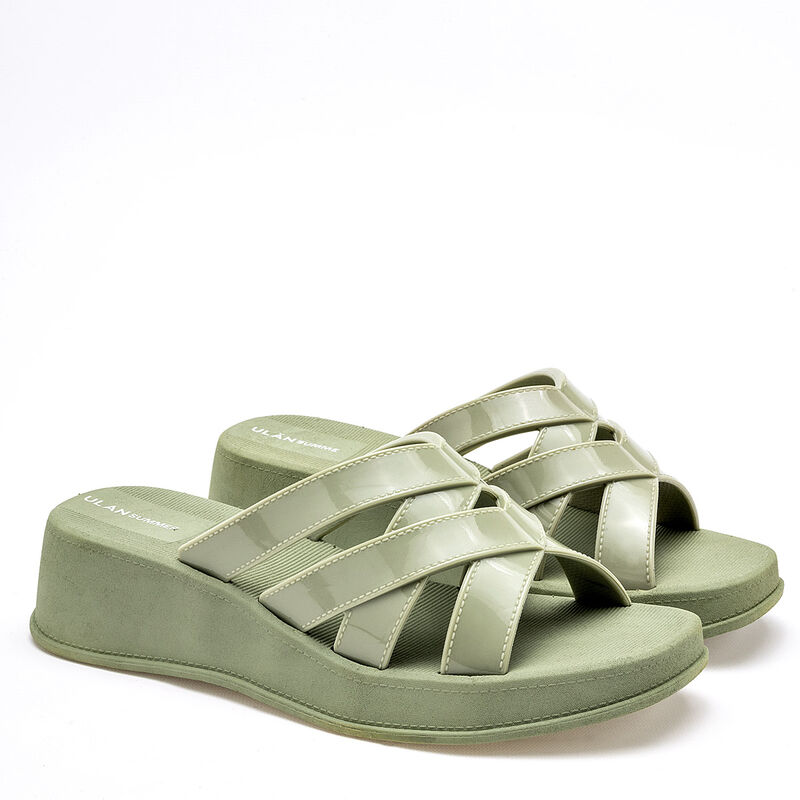 Top Moda Sandalia para mujer verde image number null