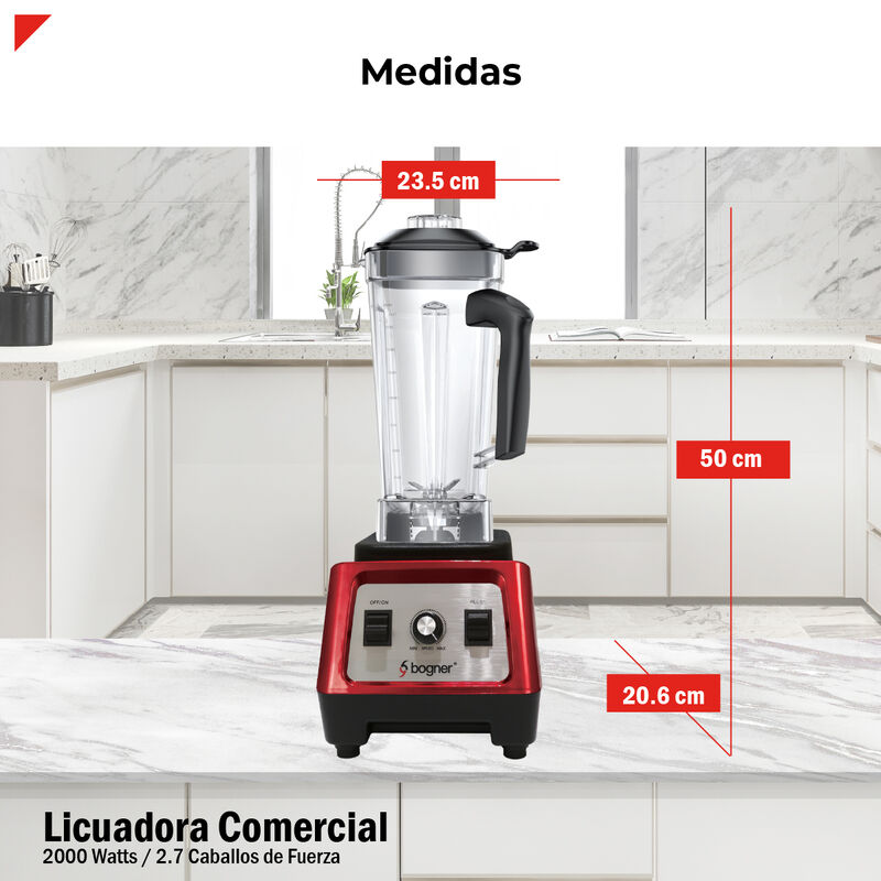 Bogner Licuadora Comercial 2000W 2L Trit&aacute;n BSB0... image number null