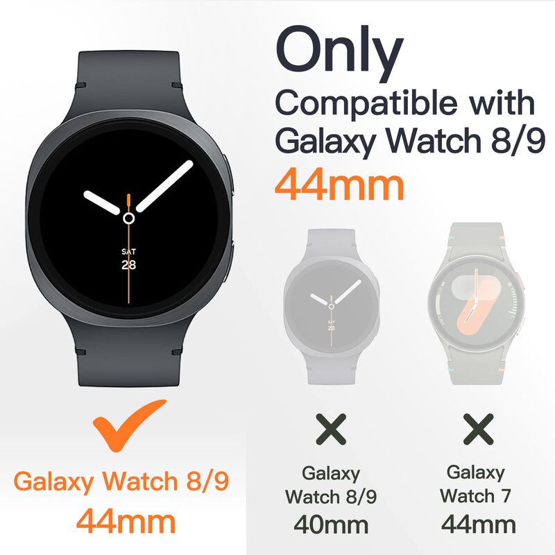 Funda Jetech para Galaxy Watch 9/8 44mm Grafito image number null